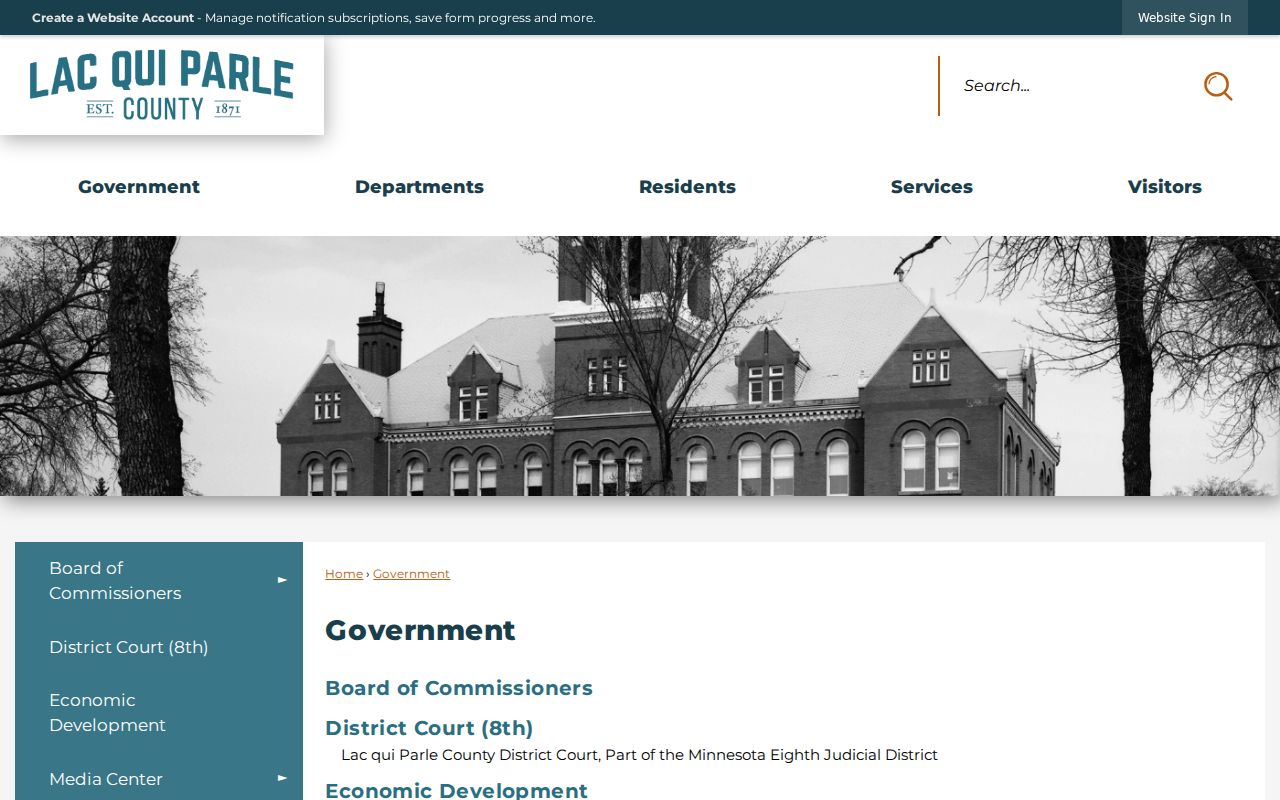 Lac Qui Parle County court docket county government information